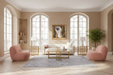 Modrest - Winfree Modern Off White Fabric 3-Seater Sofa