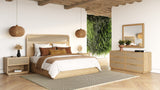 Gavin - Modern Natural Ash + Rattan Dresser - View Image 1