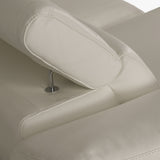 Lamod Italia Wonder - Italian Modern Grey Leather Sectional Sofa with Recliners