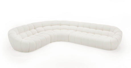 Divani Casa Yolonda - Off-White Fabric Sectional Sofa - sold by Home Elegance USA