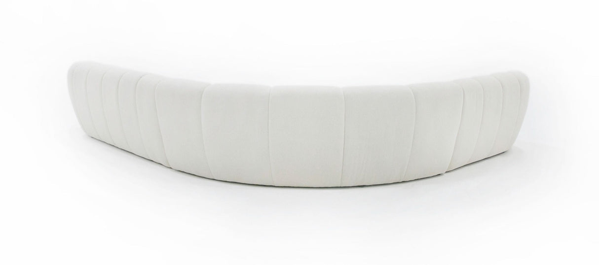 Divani Casa Yolonda - Off-White Fabric Sectional Sofa - sold by Home Elegance USA