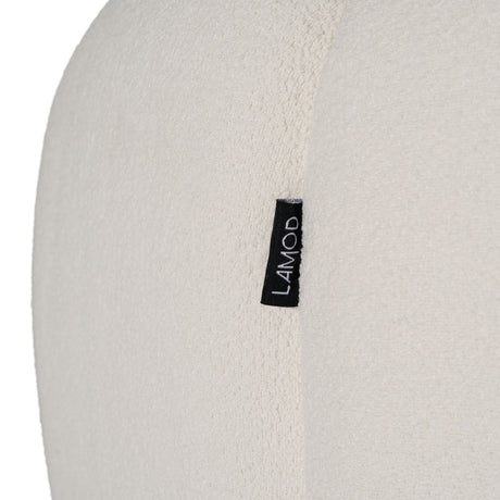 Divani Casa Yolonda - Modern Curved Off-White Fabric Sofa
