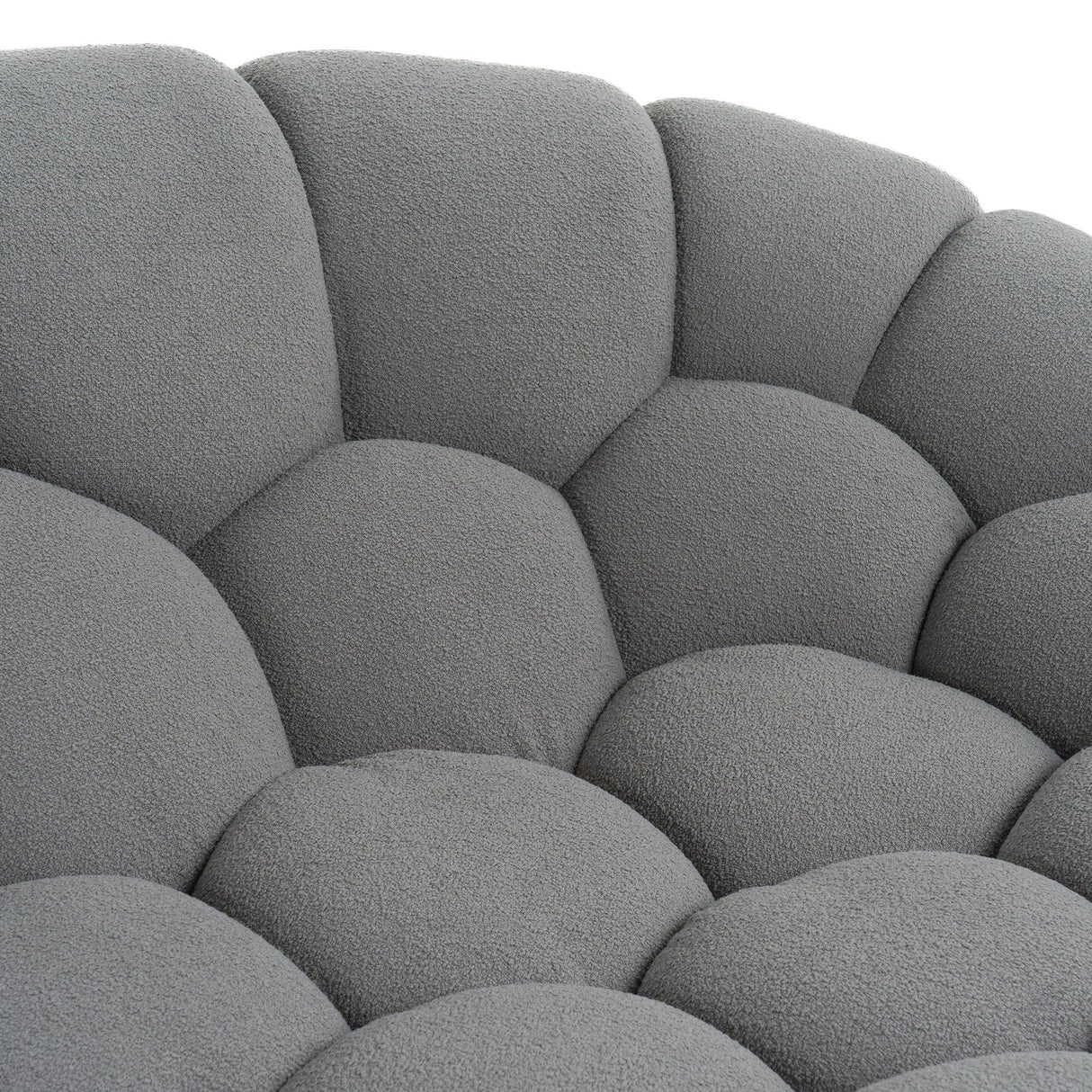Divani Casa Yolonda - Modern Curved Light Grey Fabric Sofa Set - Home Elegance USA