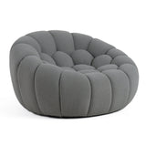 Divani Casa Yolonda - Modern Curved Light Grey Fabric Sofa Set - Home Elegance USA