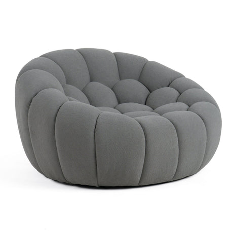 Divani Casa Yolonda - Modern Curved Light Grey Fabric Sofa Set - sold by Home Elegance USA