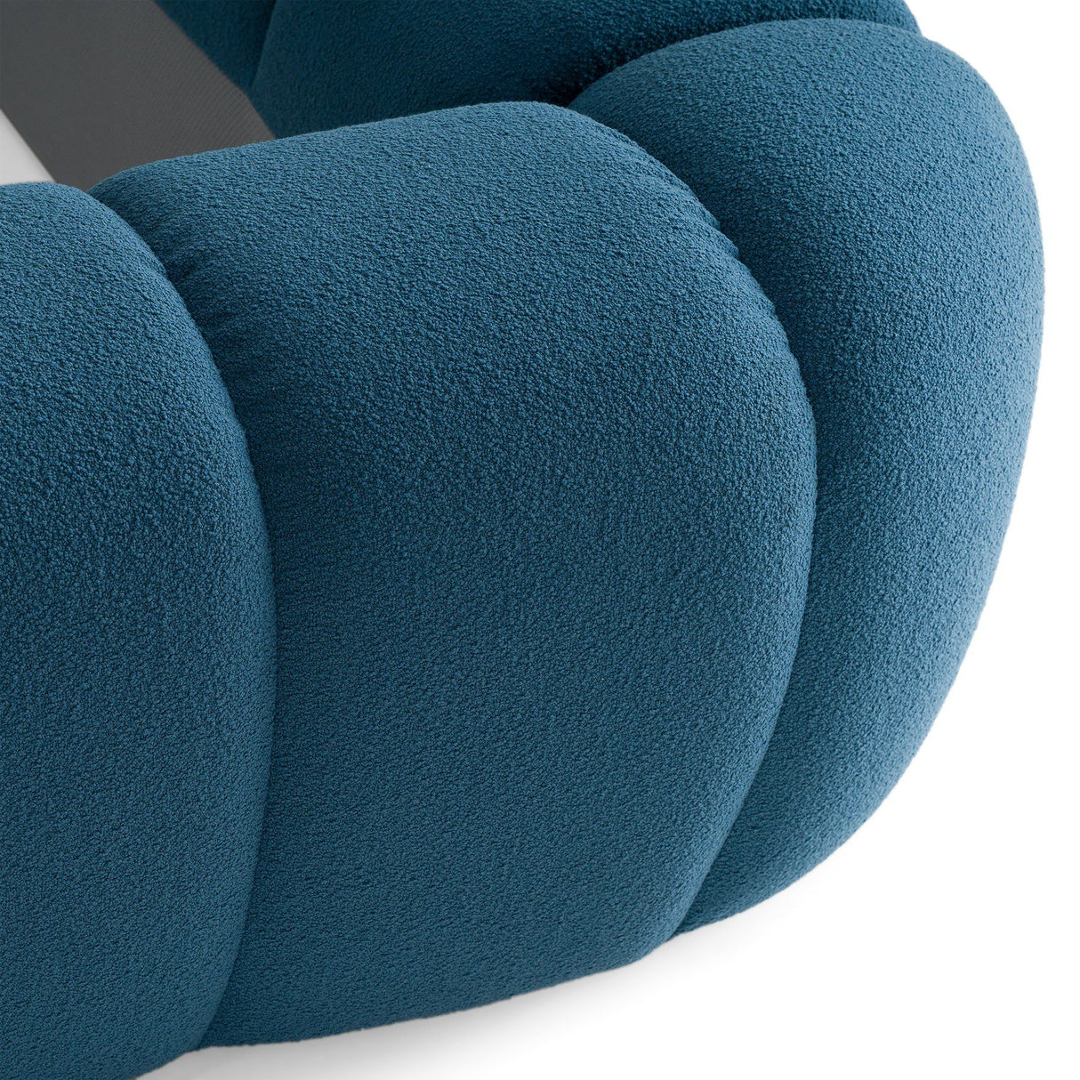 Eastern King Yolonda + Soria - Modern Dark Teal Fabric + Grey Wash 4-Piece Bedroom Set