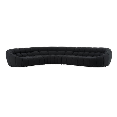 Yolonda Black Fabric Curved Sectional Sofa – VIG Furniture - sold by Home Elegance USA