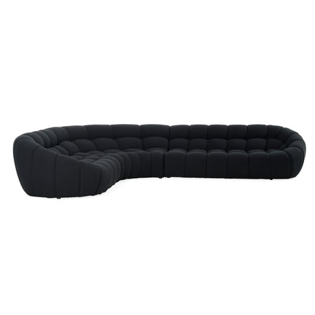 Yolonda Black Fabric Curved Sectional Sofa – VIG Furniture - sold by Home Elegance USA