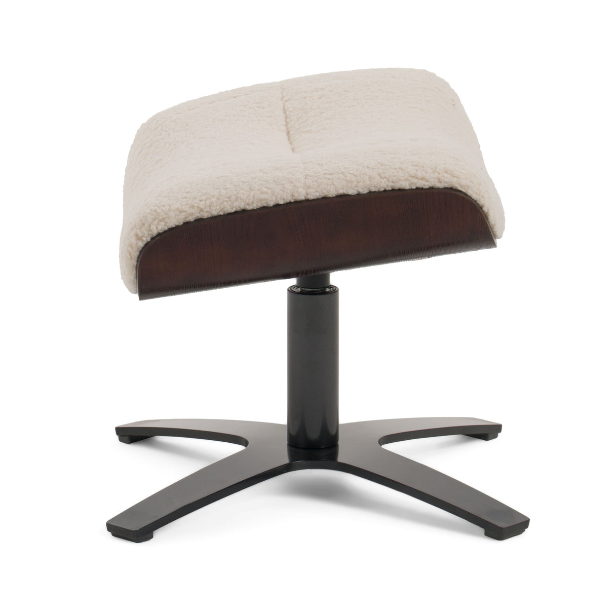 Modrest - Zahara Modern Beige Lounge Chair & Ottoman