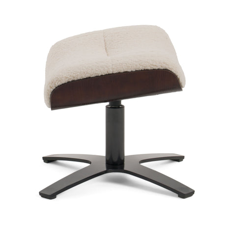 Modrest - Zahara Modern Beige Lounge Chair & Ottoman