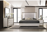 Zambrano White Dresser - Bedroom Scene Front - Global Furniture USA
