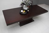 Zenith Modern Red Oak Extendable Dining Table - View Image 1