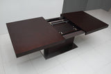 Zenith Modern Red Oak Extendable Dining Table - View Image 1
