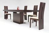 Zenith Modern Red Oak Extendable Dining Table - View Image 1