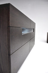 Zenith Modern Red Oak Extendable Dining Table - View Image 1