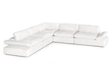 Vig Furniture Divani Casa Kelly - Modern White Fabric Sectional Sofa