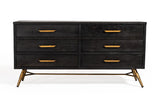 Vig Furniture - Modrest Tabitha Modern Dark Brown Recycled Pine Dresser - Vgwh180430401