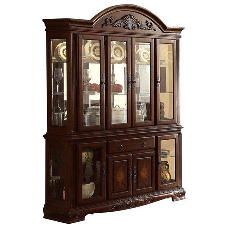 Homelegance - Norwich Buffet & Hutch In Dark Cherry - 5055-50*