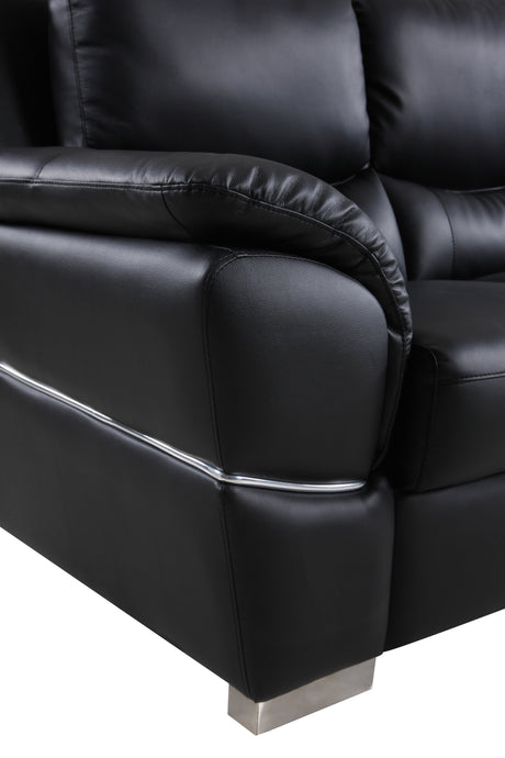 Genuine Leather Loveseat Home Elegance USA