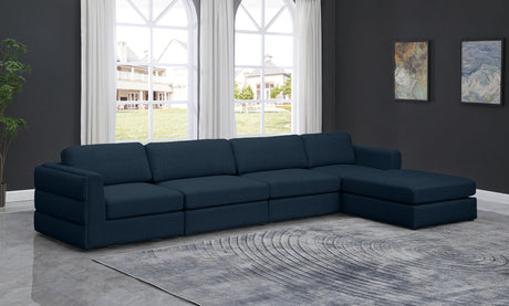 Beckham - Modular Sectional 5 Piece - Navy - Home Elegance USA