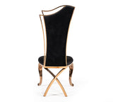 Vig Furniture - Modrest Bonnie Transitional Black Velvet & Rosegold Dining Chair (Set Of 2) - Vgzay906-Blk