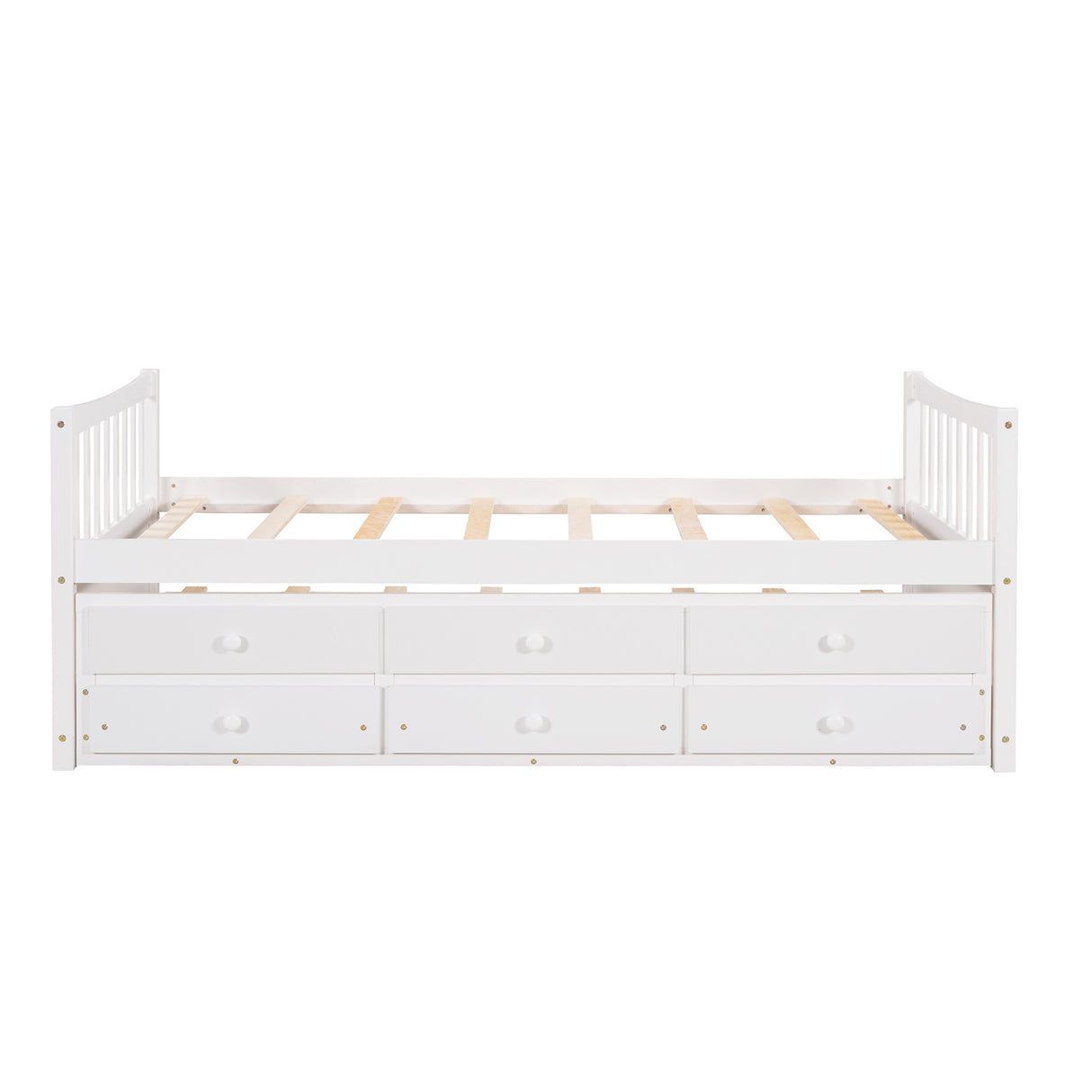 Daybed with Trundle and Drawers, Twin Size, White(OLD SKU: LP0000141KAA) - LP000241AAK - Home Elegance USA - 5