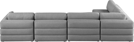 Beckham - Modular Sectional 5 Piece - Gray - Fabric - Home Elegance USA