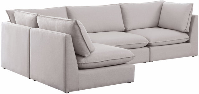 Mackenzie - Modular Sectional 4 Piece - Beige - Fabric - Home Elegance USA