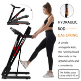 Folding Treadmills for Home - 3.5HP Portable Foldable with Incline, Electric Treadmill for Running Walking Jogging Exercise with 12 Preset Programs, Indoor Workout Training Space Save Apartment