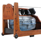 Water Rowing Machine, Wood Water Rower with LED Monitor Water Resistance Wooden Rower Machine for home Use Capacity