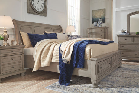 Lettner - Sleigh Bedroom Set | Ashley