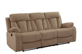 Global United Transitional Microfiber Fabric Sofa