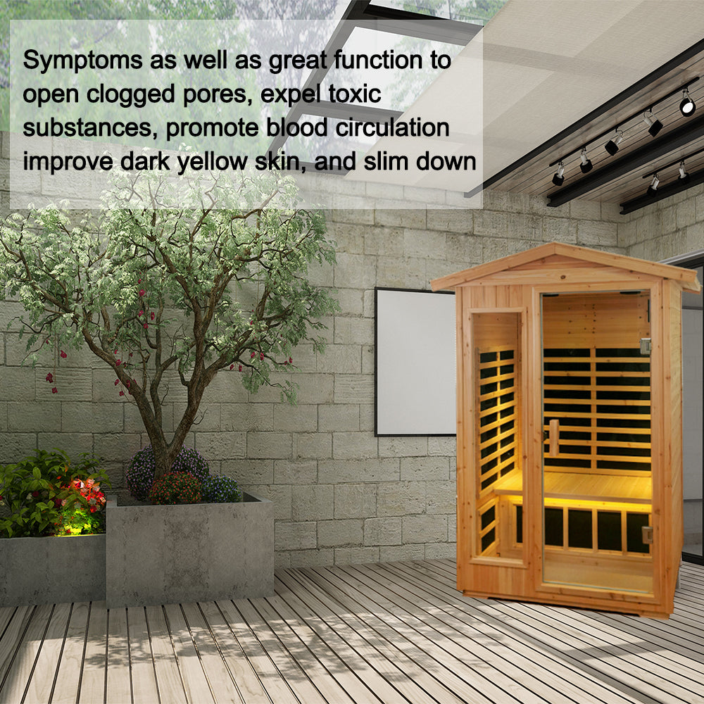 Outdoor far infrared  sauna room (Two person )