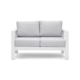 5 Pieces Outdoor Aluminum  Couch  - Light Gray Cushions
