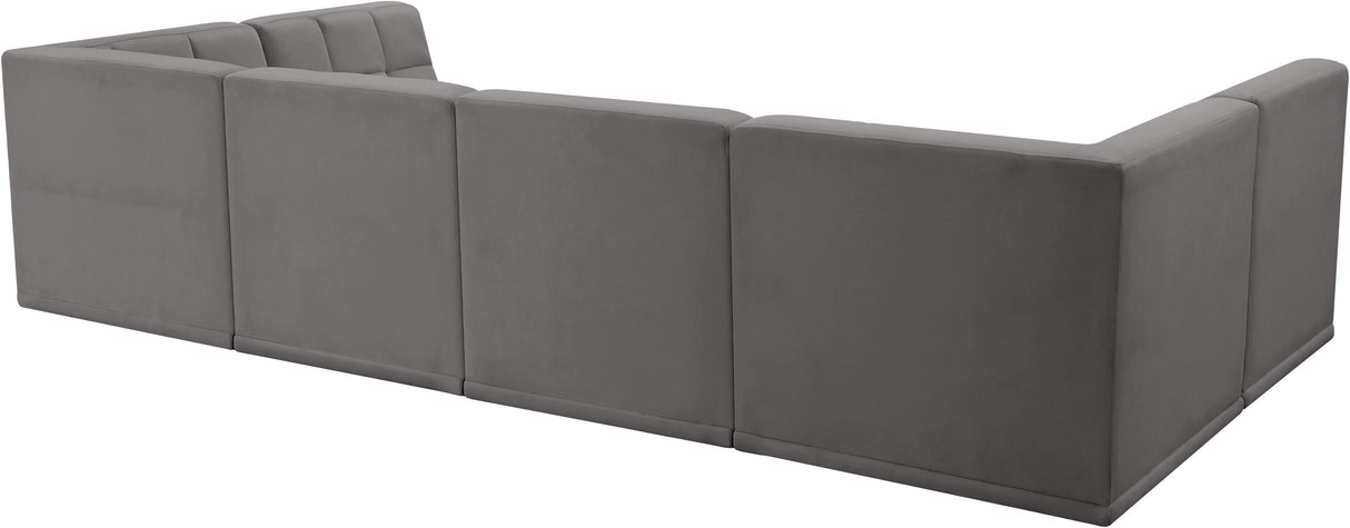 Relax - Modular Sectional 6 Piece - Gray - Home Elegance USA