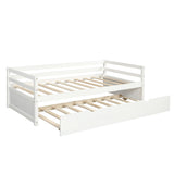 Daybed with Trundle Frame Set, Twin Size, White - Home Elegance USA