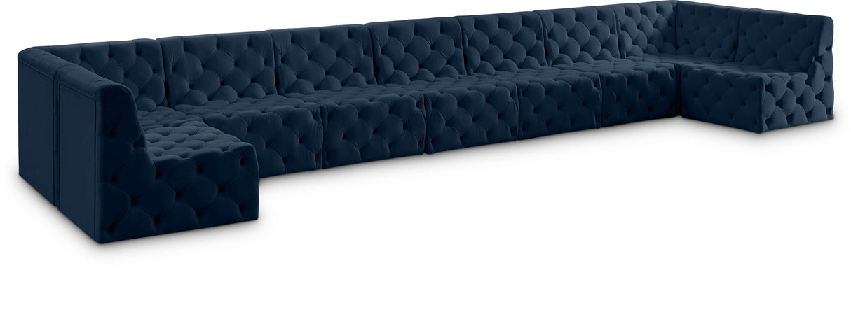 Tuft - Modular Sectional 9 Piece - Navy - Home Elegance USA