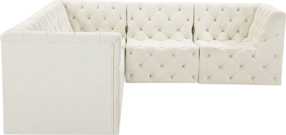 Tuft - Modular Sectional 5 Piece - Cream - Home Elegance USA