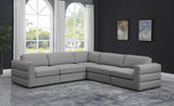 Beckham - Modular Sectional 5 Piece - Gray - Modern & Contemporary - Home Elegance USA