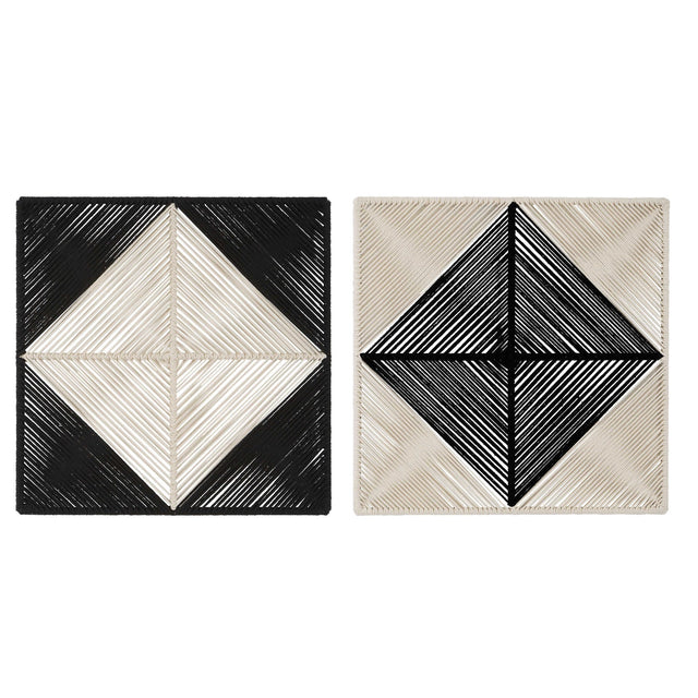 Uttermost Seeing Double Rope Wall Squares - Set Of 2 - Home Elegance USA