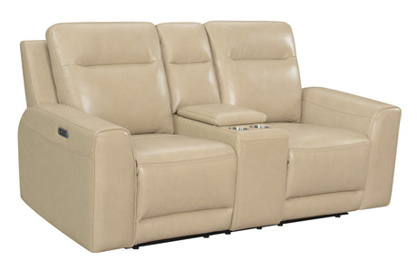 Transitional Leather Power Reclining Group - Style meets Comfort - Top-Grain Leather, Dual Power Footrest and Articulating Headrest - Luxurious Seating Home Elegance USA