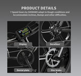 AOSTIRMOTOR new pattern Electric Bicycle 750W Motor 20" Fat Tire With 48V 13AH  Li-Battery