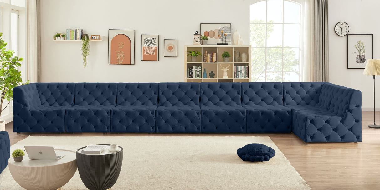 Tuft - Modular Sectional 8 Piece - Navy - Home Elegance USA