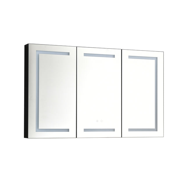 LED Mirror Medicine Cabinet with Lights, Dimmer, Defogger, Clock, Temp Display