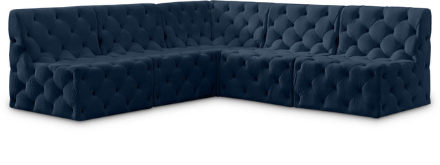 Tuft - Modular Sectional 5 Piece - Navy - Modern & Contemporary - Home Elegance USA