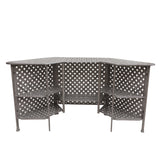 5 Piece Cast Aluminum Bar Set With Cushion