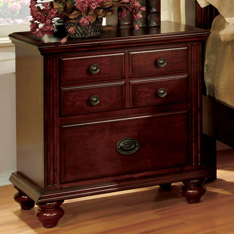 Gabrielle - 5 Piece Queen Bedroom Set With Chest - Cherry - Home Elegance USA