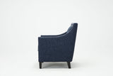 Trinity Navy Blue Accent Chair - Home Elegance USA