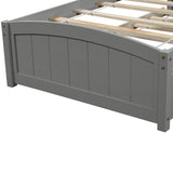 Twin size Platform Bed with Trundle, Gray - Home Elegance USA