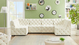 Tuft - Modular Sectional 6 Piece - Cream - Modern & Contemporary - Home Elegance USA